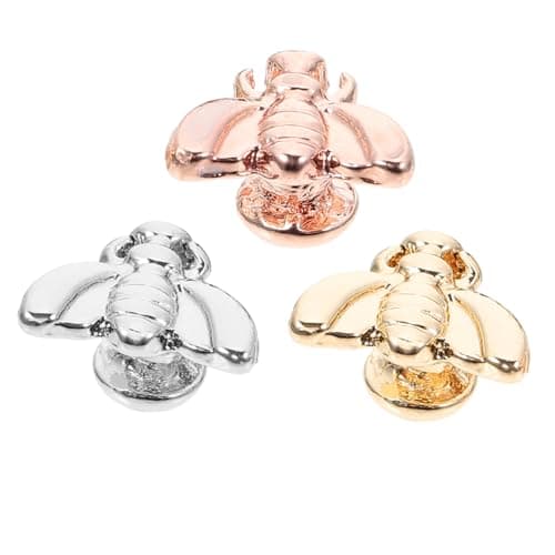 Image of Artibetter Bee Watchband Decorative Buckle 3-Pack Gold Bee Shape Charms for Watch Strap Accessories Compatible with Smartwatch Bands