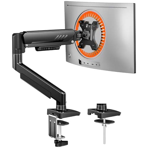 Image of ErGear Single Monitor Arm, Fully Adjustable Monitor Mount for 13–34 Inch Screens, Fast Install Computer Monitor Stand with Tool-Free VESA Mount, Cable Management, Holds 9kg, Max VESA 100x100mm