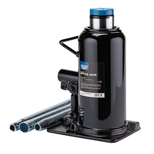 Image of Draper 99771 Hydraulic Bottle Jack, 30 Tonne, Black, Heavy Duty Commercial and Industial Lifting Tool