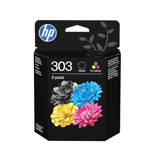 Image of HP 303 Black/Tri - Color Original Ink Cartridge 2-Pack (3YM92AE) - Works Envy 6200, 7100, 7800 series, Envy Photo 6200, 7100, 7800 series, Tango Tango X,