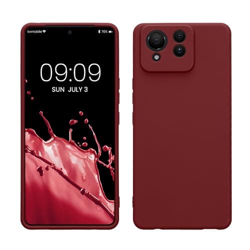 Image of kwmobile Case for ASUS Zenfone 11 Ultra Case - Protective Slim TPU Phone Cover - Soft Matte Finish - Bordeaux Violet