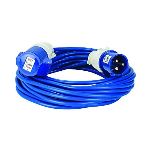 Image of Defender Extension Lead Blue 2.5mm2 16A 14m 230V for Caravan Motorhome (E85221)