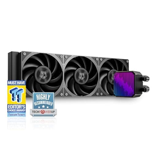 Image of ID-COOLING DX360 MAX Liquid CPU Cooler 360mm ARGB AIO Cooler, 38mm Thick Radiator, 3x120mm High-efficient Fans Zero RPM Support, Intel LGA1851/1700/1200/115X & AMD AM5/AM4, TDP 350W