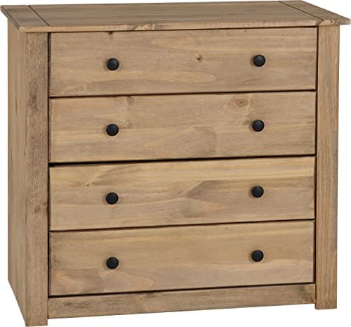 Image of Seconique Panama 4 Drawer Chest in Natural Wax