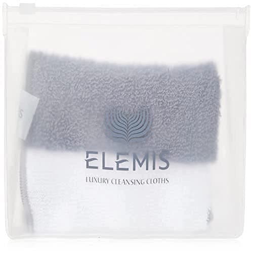 Image of ELEMIS Luxury Cleansing Cloth Duo, Soft Pure Cotton Facial Cloths, Ideal For Removing Cleansers, Exfoliators and Masks, Gently Cleanses and Opens Pores, 2 Count ( Pack of 1)