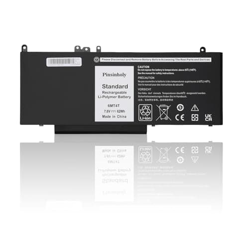 Image of Pinsinholy 6MT4T Laptop Battery Compatible with Dell Latitude 14 5470 E5470 15 5570 E5570 Precision 15 3510 M3510 Series Notebook for 7V69Y TXF9M 79VRK 07V69Y 0HK6DV 079VRK 0TXF9M 451-BBUQ