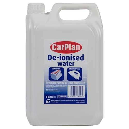 Image of CarPlan De-Ionised Water 5L - Prevents Furring & Scale Formation