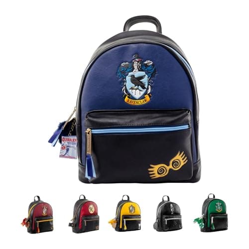 Image of Pyramid International HARRY POTTER (RAVENCLAW) Fashion Backpack - Luxury Faux Leather, Unique Lining, Matching Zipper Accessory, Inner & Outer Pockets, Iconic & Spacious