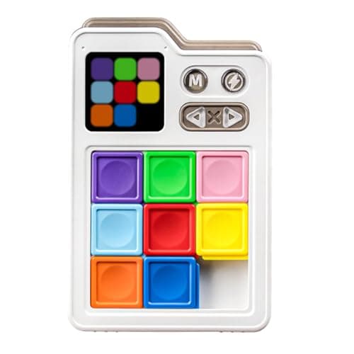 Image of Super Slide Puzzles Brains Games, Challenges Teaser Puzzles, Electric Sliding Puzzle Training Toy, Multi-level Challenge Games for Family Party, Travel Educational Puzzle Game Toy