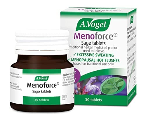 Image of A.Vogel Menoforce Sage Tablets | Menopause Supplements for Women | for Menopause Hot Flushes and Night Sweats | One-a-Day | 30 Tablets