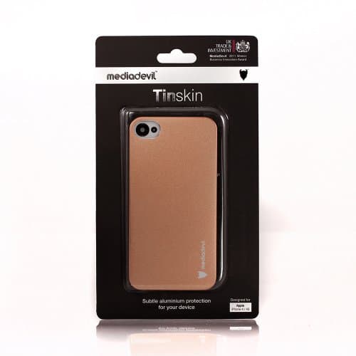 Image of MediaDevil iPhone 4/4S Case (Copper) - Tinskin Aluminium Metal Back Cover Case