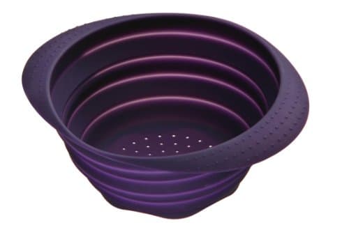 Image of Premier Housewares Zing Collapsible Silicone Colander - Purple