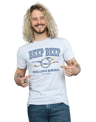 Image of Looney Tunes Men's Road Runner Beep Beep T-Shirt Sport Grey XXXXX-Large