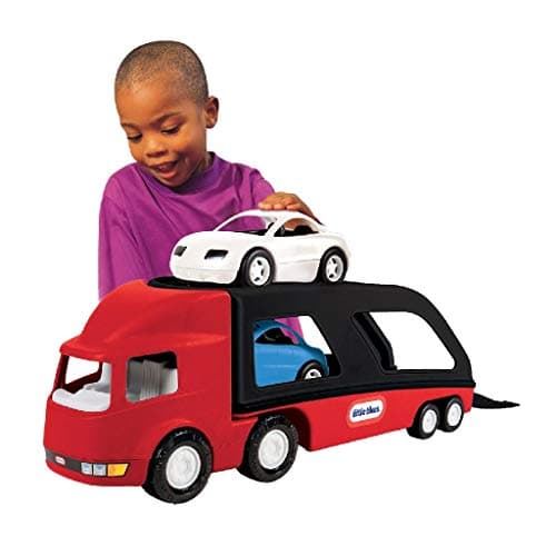Image of Little Tikes Big Car Carrier - Toy Haulier & Two Cars - Encourages Active & Creative Play, For Toddlers 12 Months to 6 Years +