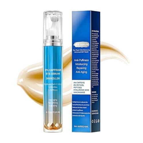 Image of Eye Puffiness Reducer, Firming Balm Aid, 15ml Massage Roller with Safety, Moisturizing Roll On Cosmetic Tool with Comfort, Modern Beauty Design Style, Accessory for Women Lady Mother Daily Routine