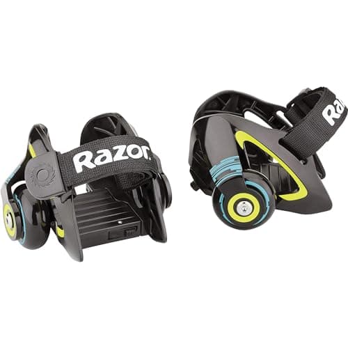 Image of Razor Jetts Heel Wheels for Kids Ages 8+ - Easily Removable and Replaceable Spark Pads, Fits Shoe Sizes U.S. Youth 12 through Adult 12, For Riders up to 176 lbs