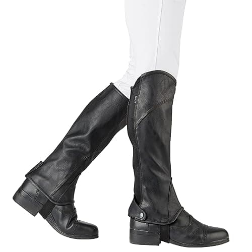 Image of Dublin Stretch Fit Half Chaps, Black, Childs L