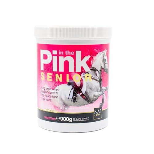Image of NAF In the Pink Senior 900g – Daily Nutritional Support for Older Horses – With Prebiotics, Antioxidants, Vitamins & Minerals – Supports Digestion, Vitality & Joint Comfort