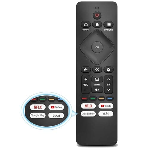 Image of Replacement Philips TV Remote, Universal Smart Remote for Philips Android/Google TV