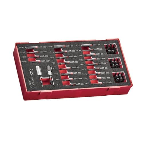 Image of Teng Tools Bits Set Impact 50 Pieces in EVA Foam Organizational Tool Tray - TEABS50