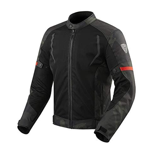 Image of SUMMER MAN JACKET REVIT TORQUE BLACK-GREEN MILITARY SIZE S