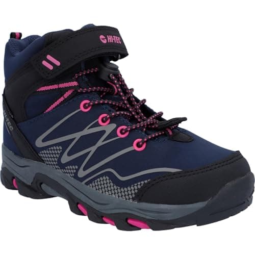Image of Hi-Tec Girls Blackout Mid Wp JRG Walking Shoe, Navy Magenta, 1 UK