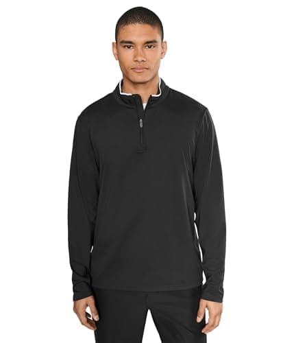 Image of Puma Men's Cloudspun Tech Long Sleeve 1/4 Zip Golf Jacket, Puma Black, Large