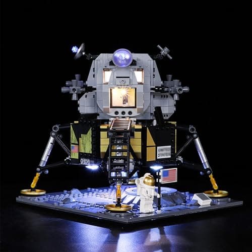 Image of LED Light Kit Compatible with LE-GO NA-SA Apo-llo 11 Lunar Lander - for Creator 10266 (Le-go Set Not Included) (Classic model)
