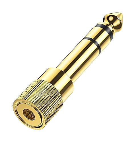 Image of Headphone Jack Adapter 6.35mm 1/4Inch Male to 3.5mm 1/8 Inch Female Jack Headphone Audio Stereo Jack Plug Adaptor Converter