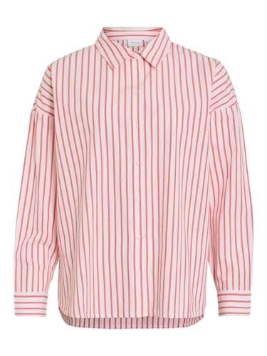 Image of Vila Women's Visereen L/S Shirt, Cloud Dancer, 16