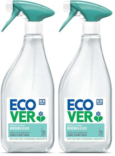Image of Ecover Window Cleaner, Green Tea & Grapefruit 500ml (Pack of 2)