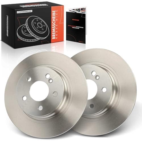 Image of Frankberg Brake Disc Set incl. 2x Discs Rear Solid Ø300mm Compatible with C-Class T-Model S204 E-Class Cabriolet A207 C-Class C204 Replace# 2044230612