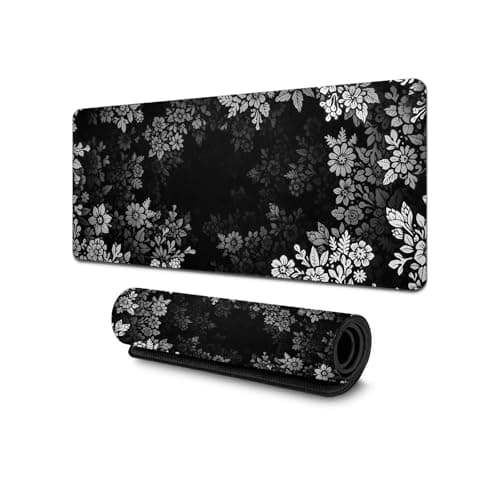Image of APMGONT Large Gaming Mouse Pad (800x300mm) Non Slip Mouse Pad Japanese Keyboard Mat Gaming Keyboard Mousepad with Rubber Base for Desk, Laptop, Home, Office (Black)