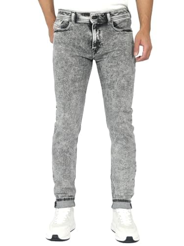 Image of Diesel - Mens Skinny Fit Super Stretch Jeans - 1979 Sleenker 09D89, Size:34, Inseam:32 Gray, Gray, 34W x 32L