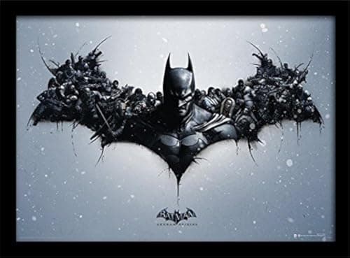 Image of DC Comics FP11087P-PL Batman Arkham Origins 30 X 40 cm "Logo" Framed Print, 16 x 12 inches