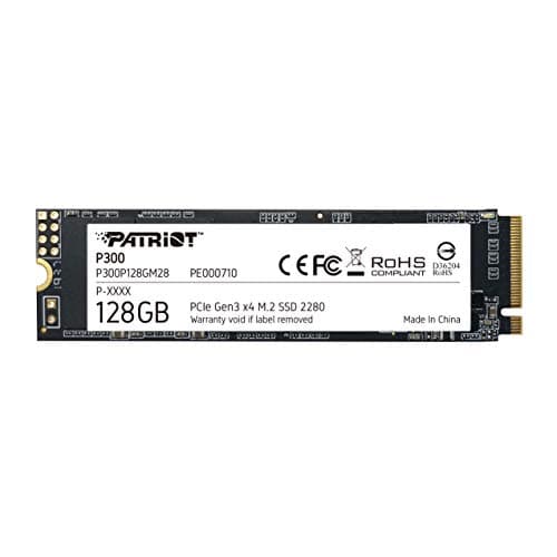 Image of Patriot P300 M.2 PCIe Gen 3 x4 128GB Low-Power Consumption SSD - P300P128GM28