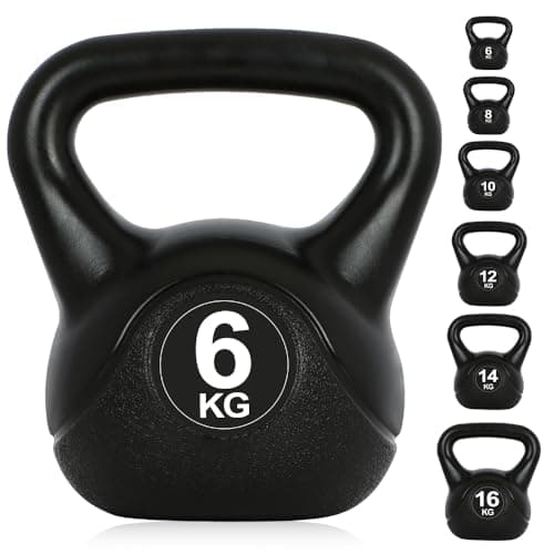 Image of Panana Core Balance Kettlebell, HDPE Coated Kettle Bell Weights for Strength Training, Kettle Bells for Home Gym Fitness, 6KG, 8KG, 10KG, 12KG, 14KG, 16KG