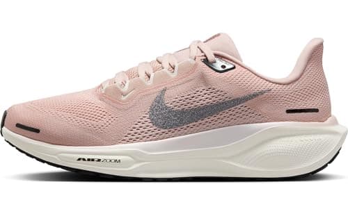 Image of Nike Women's W AIR Zoom Pegasus 41 PRM Road Running Shoes, Pink Oxford/Anthracite-Light S, 5.5