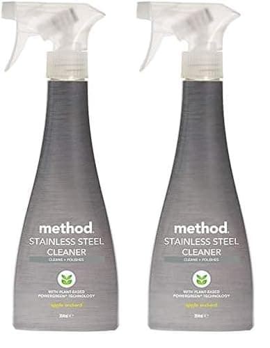 Image of Method stainless steel cleaner, apple orchard, 354ml (Pack of 2)