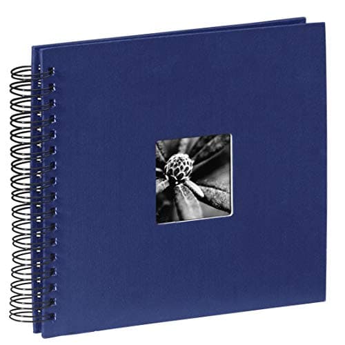 Image of Hama 90147 Fine Art Spiral Photo Album | 28 x 24cm 50 Blue w/Black Pages, Paper