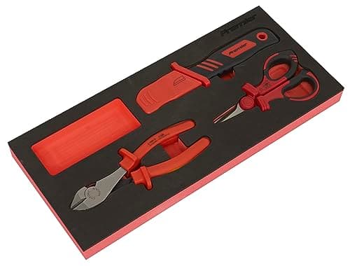 Image of Sealey Premier 3pc Insulated Cutting Set with Tool Tray - VDE Approved - TBTE09