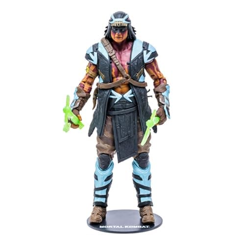 Image of McFarlane Toys, 7-inch Nightwolf Mortal Kombat 11 Figure with 22 Moving Parts, Collectible Mortal Kombat Figure with collectors stand base – Ages 14+