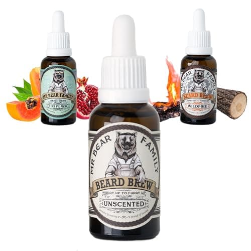 Image of Natural Beard Oil for Men – Scented Beard Moisturiser Oil Contains Hydrating Jojoba + Argan Oils – Nourishing Mens Beards Softener for Healthier Hair Growth (Unscented, 30ml)