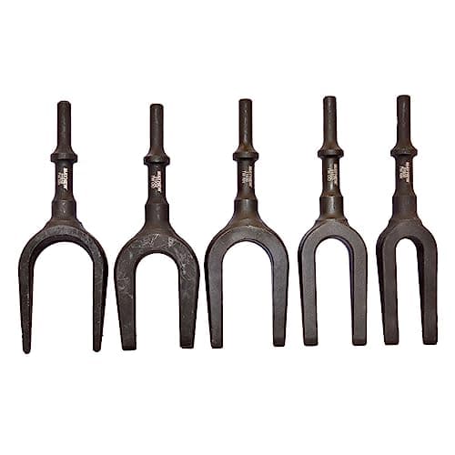 Image of Mayhew Tools 31940 Pneumatic Separating Fork, 5-Piece Set, Black Oxide Finish