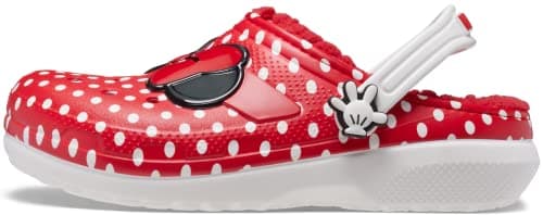 Image of Crocs Kids' Classic Lined Disney Clog | Mickey and Minnie Mouse Shoes, 4 US Unisex Big