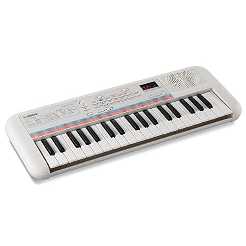 Image of Yamaha Remie PSS-E30 - Portable and Lightweight Keyboard for Young Children, 47 Built-in Voices, 74 Sound Effects and a Quiz Mode, Fun Learning Instrument, in White