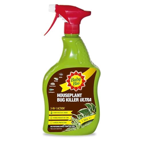 Image of Baby Bio Houseplant Bug Killer Ultra - Fast-Acting Bug Killer Spray - Effective Insect Control for Houseplants - Protection for Houseplants, 1 Litre