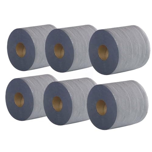Image of 2Work Centrefeed Roll 2-Ply 100M Blue (Pack of 6) 2W03010
