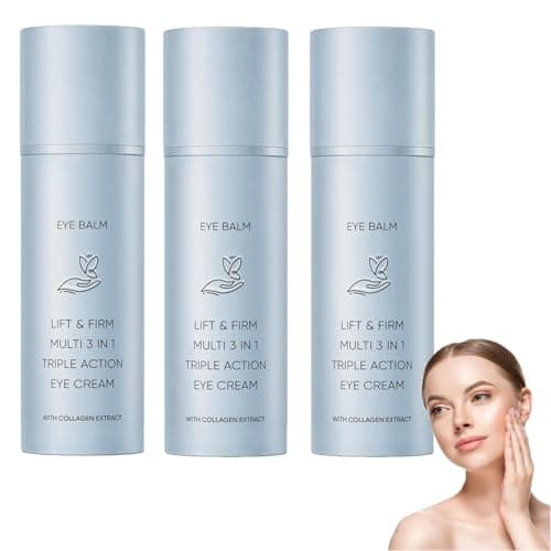 Image of Luxe Korean Under Eye Balm, Multi 3 in 1 Triple Action Eye Cream for Mature Skin, Firming and Smoothing Eye Care Stick, Reduces Fine Lines, Wrinkles & Eye Bags, Suitable for All Skin(3)