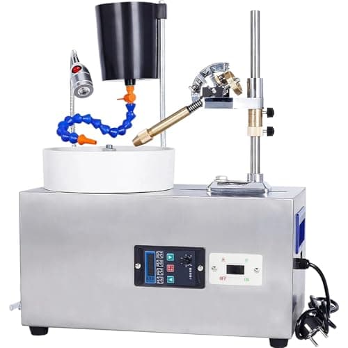 Image of Gemstone Cutting and Polishing Machine, Adjustable Angle Polisher for Jewelry Making and Lapidary Work